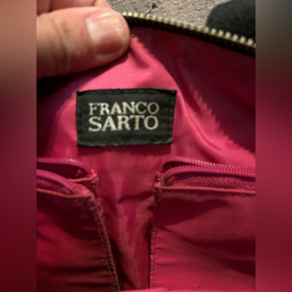 Y2K Franco Sarto black nylon handbag with silver buckle hardware and gems 🖤💎 - Picture 3 of 16